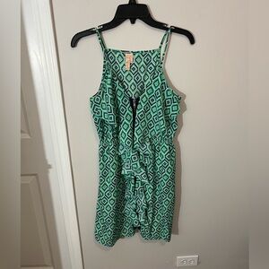 Prevett Green Geometric Patterned Dress